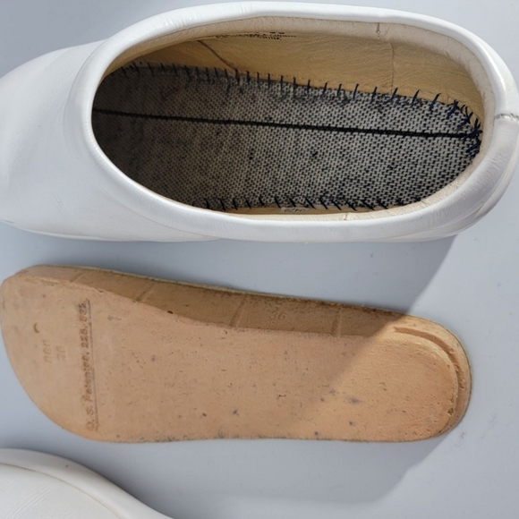 Alegria Slip On Comfort Shoe White Leather 36 Removable Insole Nursing Medical - Picture 11 of 12